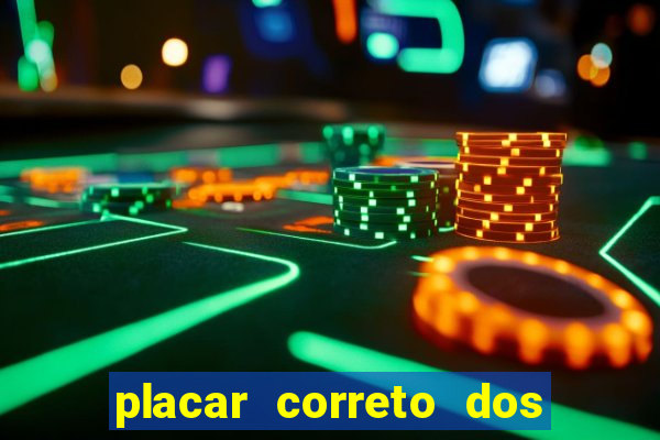 placar correto dos jogos de hoje